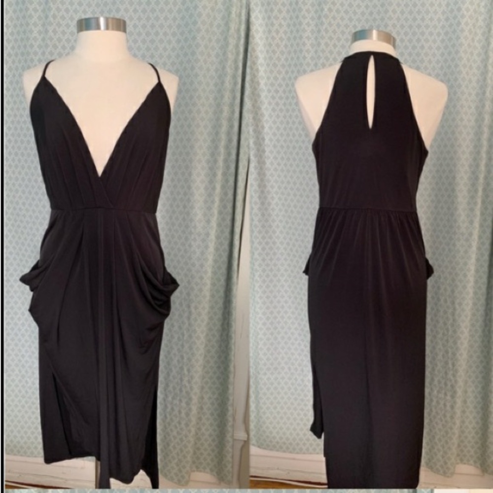 BCBGeneration Black Midi Dress